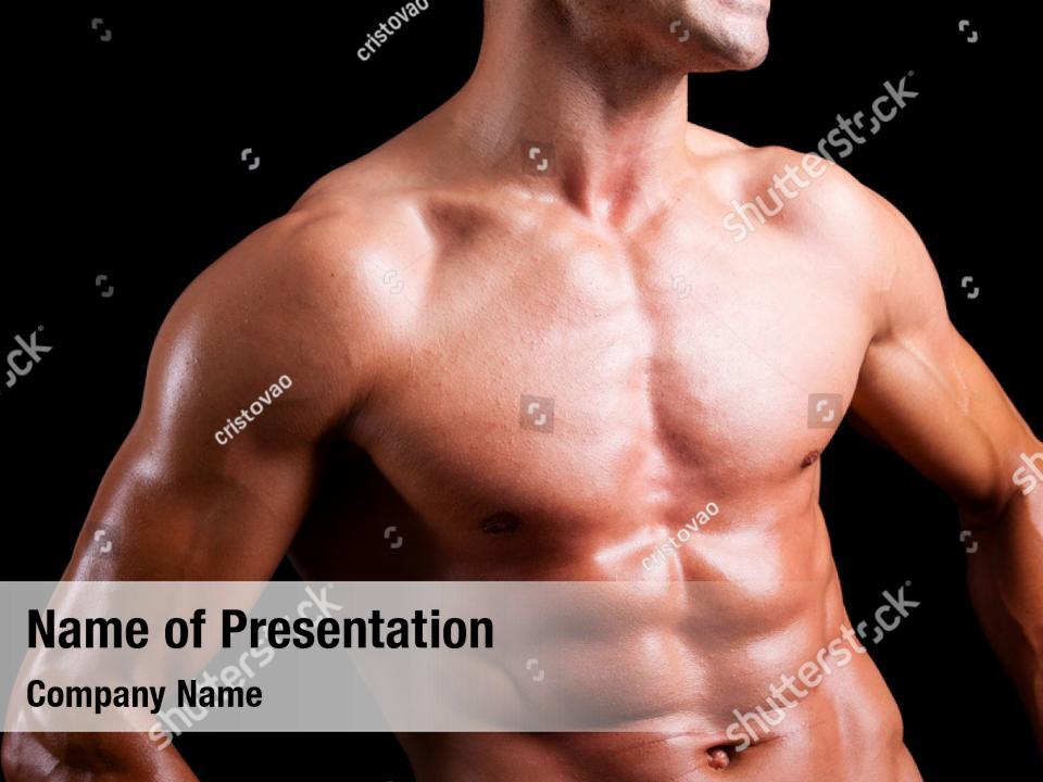 Masculinity Muscular Shirtless Sexy Powerpoint Template Masculinity Muscular Shirtless Sexy