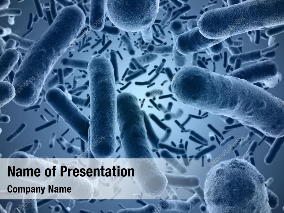 Scientific cell bacteria virus PowerPoint Template Scientific cell