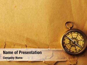 Antique Brass Compass PowerPoint Templates - Antique Brass Compass ...