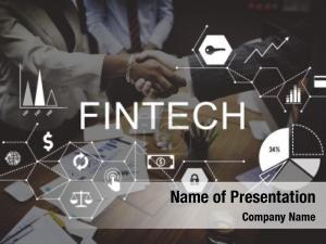 Technology fintech financial concept 