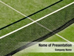 Court closeup tennis net front