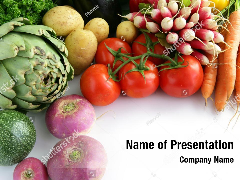 powerpoint presentation templates vegetables