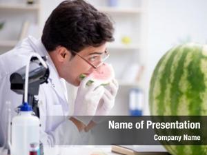 Watermelon scientist testing lab 