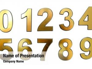 golden numbers powerpoint templates golden numbers powerpoint