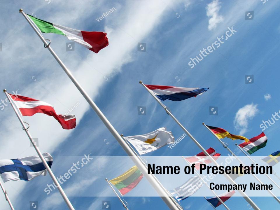 National flags of different PowerPoint Template - National flags of ...