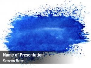 Abstract Blue Stroke PowerPoint Templates - Abstract Blue Stroke ...