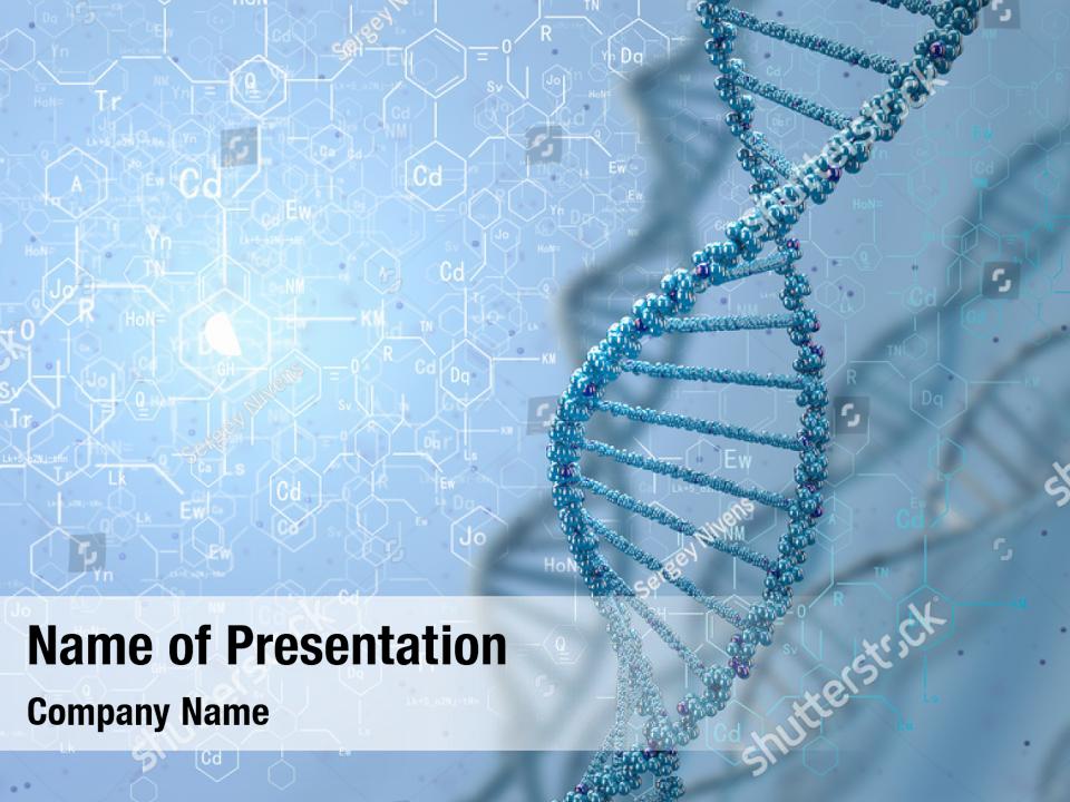 Biochemistry dna structure molecule PowerPoint Template - Biochemistry ...