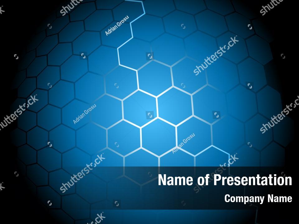 Honeycomb abstract hexagonal backdrop PowerPoint Template - Honeycomb ...