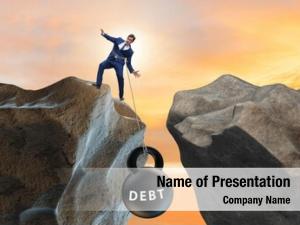 Load concept debt businessman 
