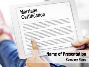 Wedding marriage certification ceremony love