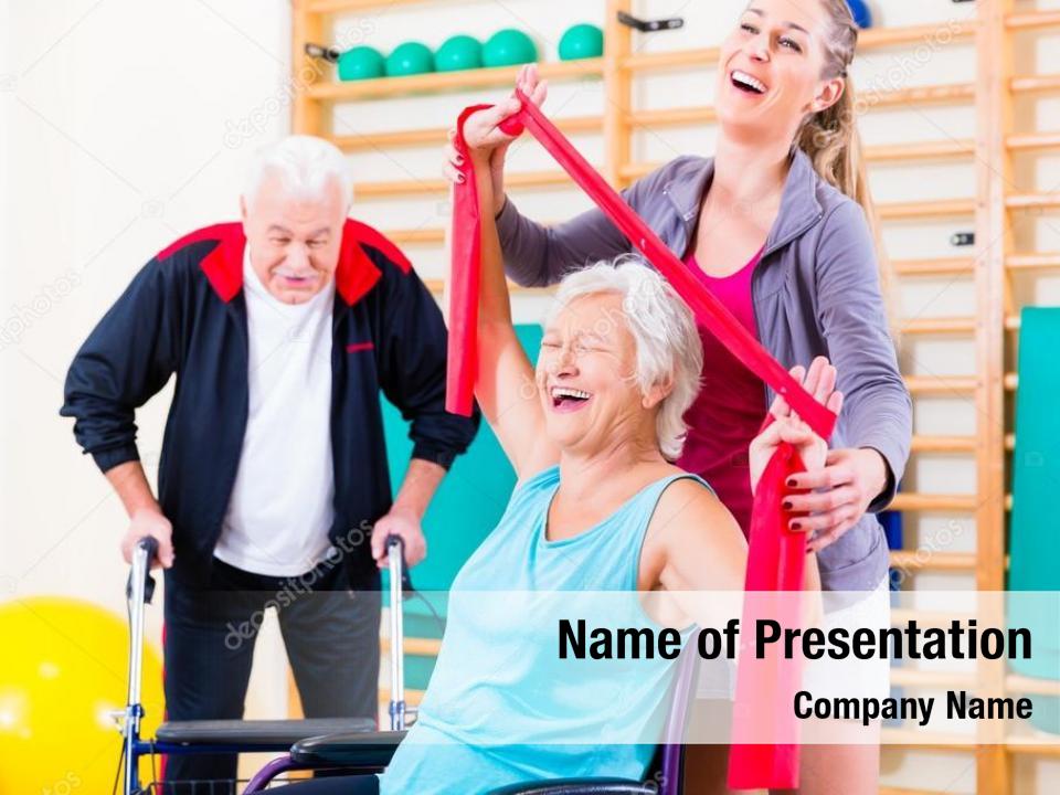 Rehabilitation seniors physical therapy trainer