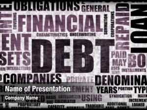 Abstract financial debt background concept