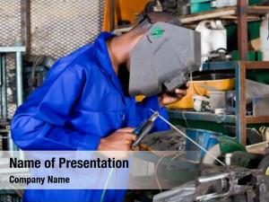 Welder african male welding equipment