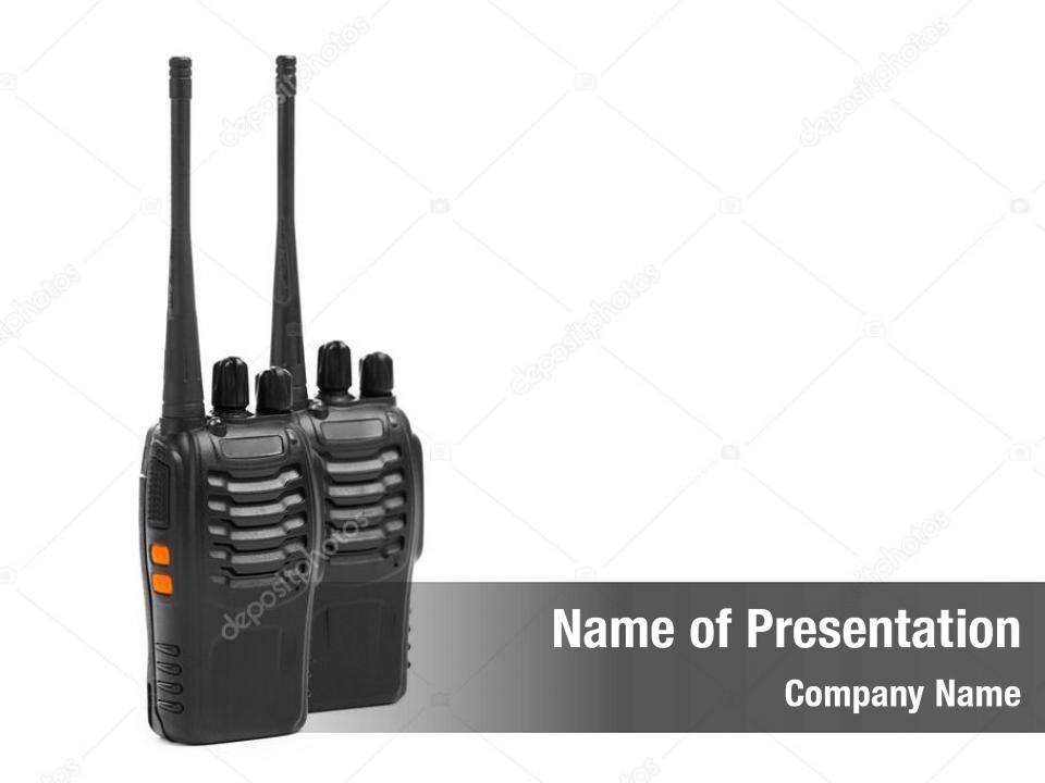 Walkie-talkie tragbare Radios weiß