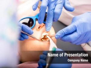 Dental dentist performing procedure little