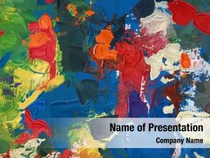 Geopolitical abstract painting PowerPoint Template - Geopolitical ...