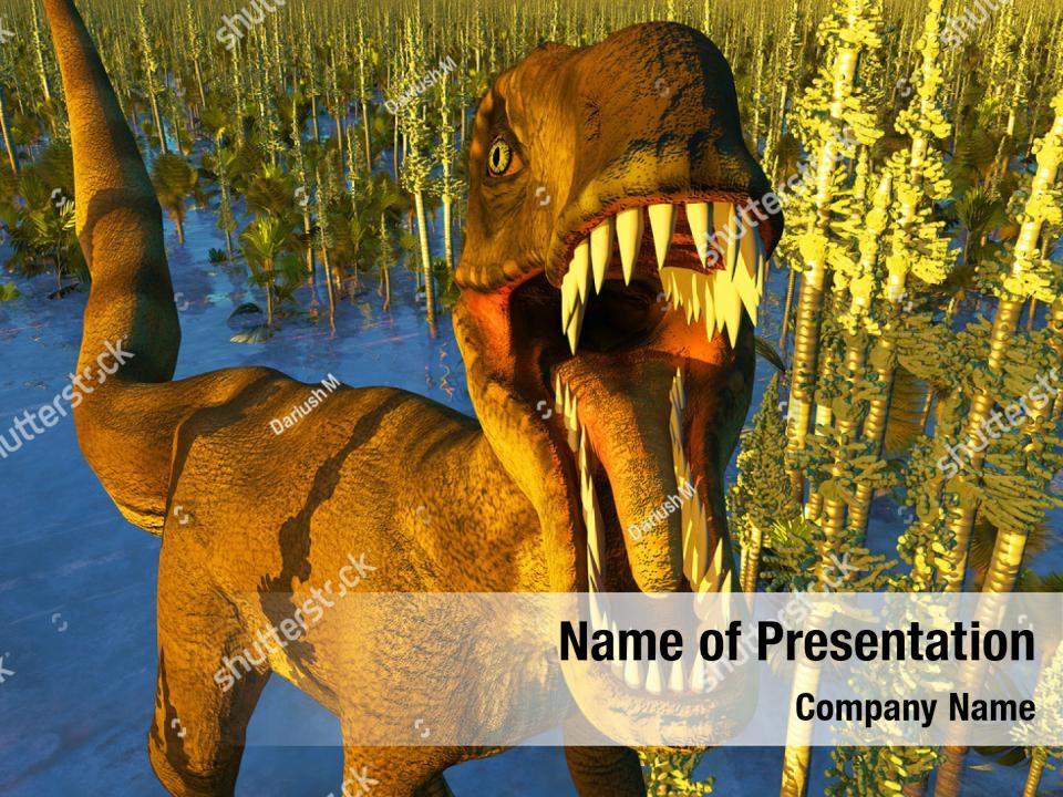 Velociraptor the dinosaur powerpoint template PowerPoint Template