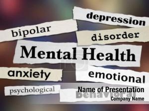 Disorders mental health depression bipolar PowerPoint Template