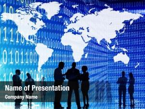 Binary World Map PowerPoint Templates - Binary World Map PowerPoint ...