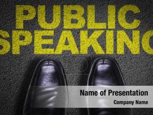 Business top view shoes floor PowerPoint Template