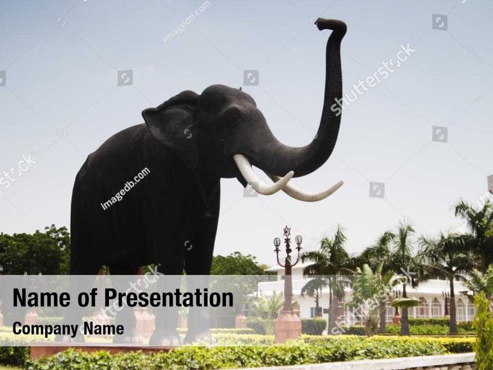 statue-of-elephant-powerpoint-template-statue-of-elephant-powerpoint