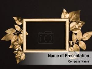 Golden Frame PowerPoint Template