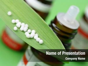 Bottles homeopathic medicine green 