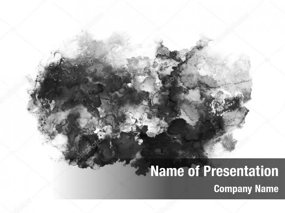 Black Watercolor Brush Stroke