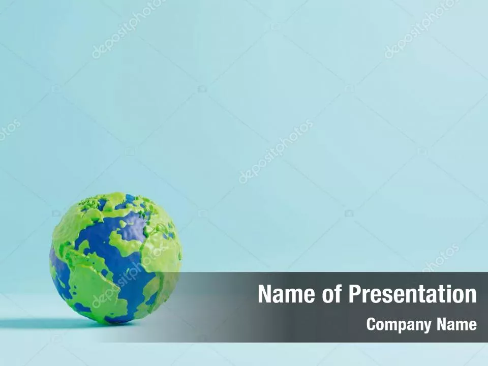 Globe On The Pastel Background