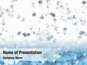 Blue Floral Theme PowerPoint Template