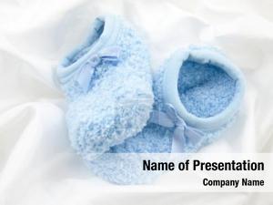 Little Blue Slippers PowerPoint Template