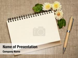 Notepad Decorated with Flowers