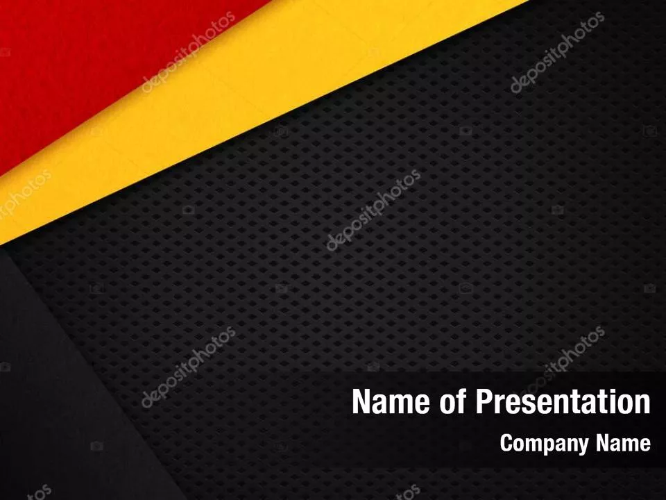 Geometric Black Red and Yellow