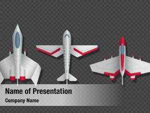 Aircraft airplanes military top view