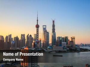 Shining Skyscraper PowerPoint Template