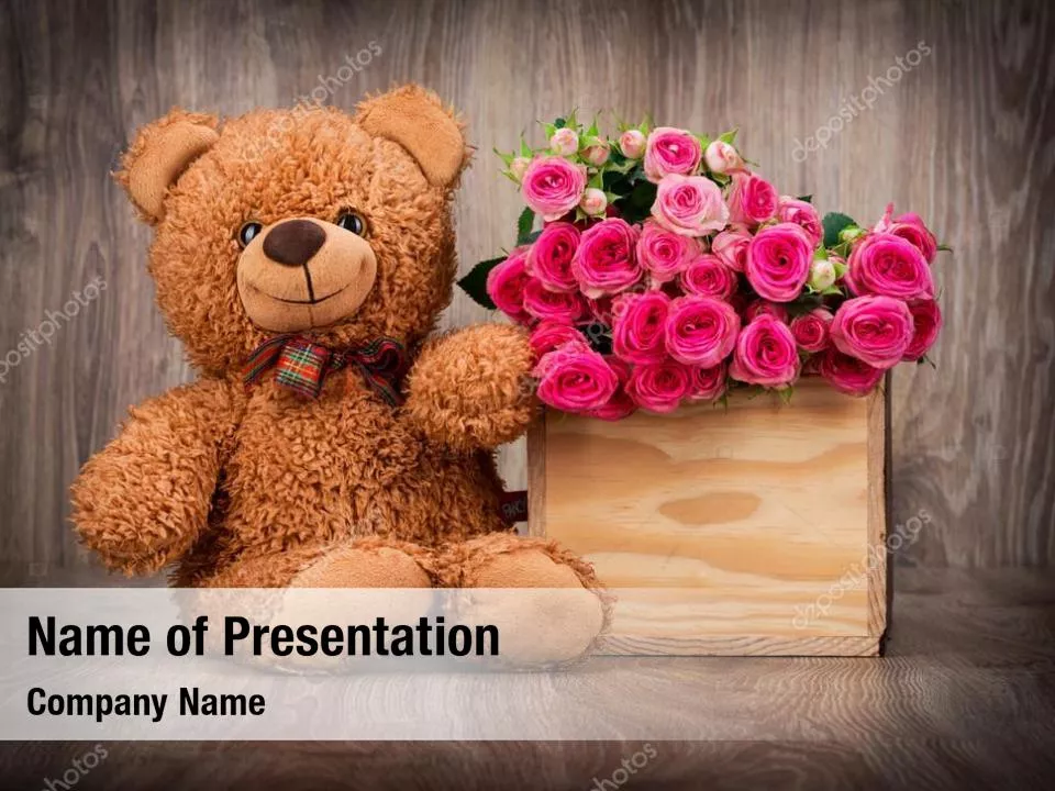 Teddy Bear with a Rose