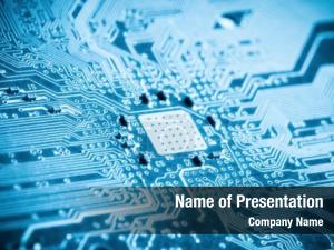 Blue Circuit PowerPoint Template