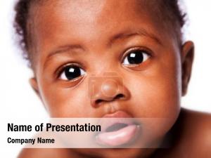 African Baby PowerPoint Template