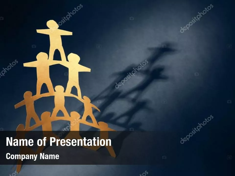 Teamwork Concept with Human Pyramid