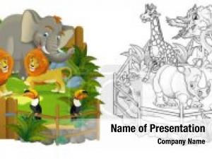 Zoo animals PowerPoint Templates - PowerPoint Backgrounds for Zoo animals  Presentation