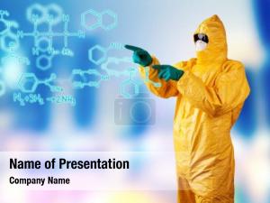 Chemical laboratory man protective dress