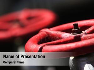Gas Pipe Tap PowerPoint Template
