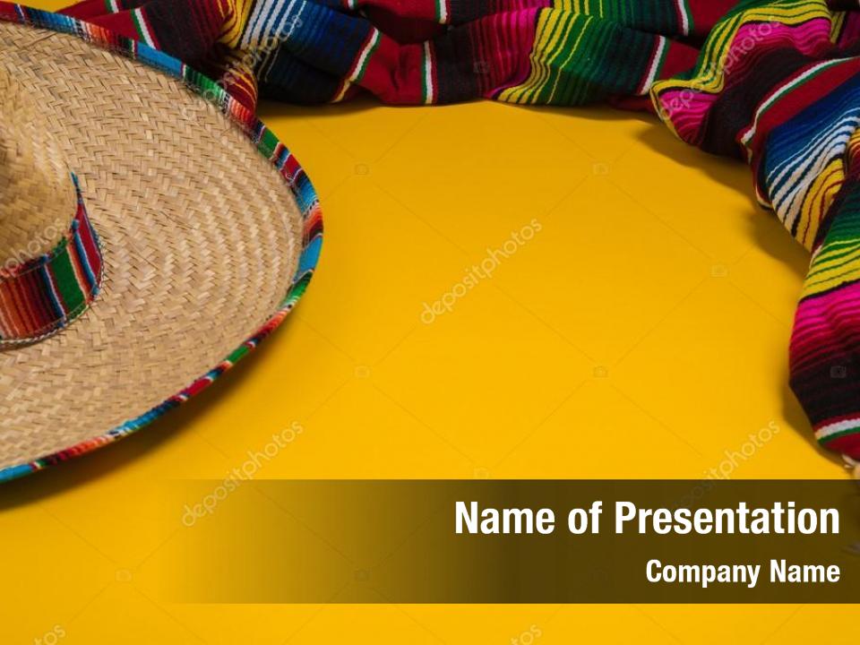 Mexican colorful traditional PowerPoint Template Mexican colorful