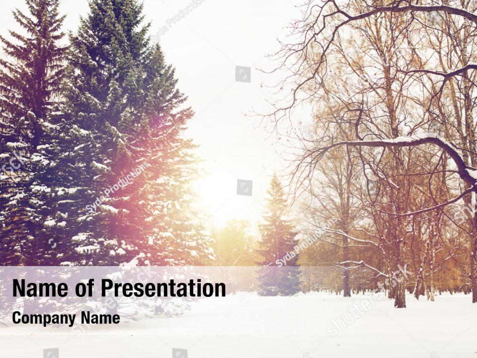 Season nature landscape PowerPoint Template - Season nature landscape ...