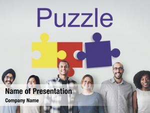 Cooperation puzzle partnership connection concept
