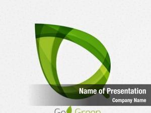 Geometric green concept, design eco