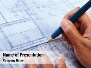 House architect working design paperwork