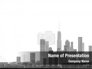Cityscape Silhouette PowerPoint Template