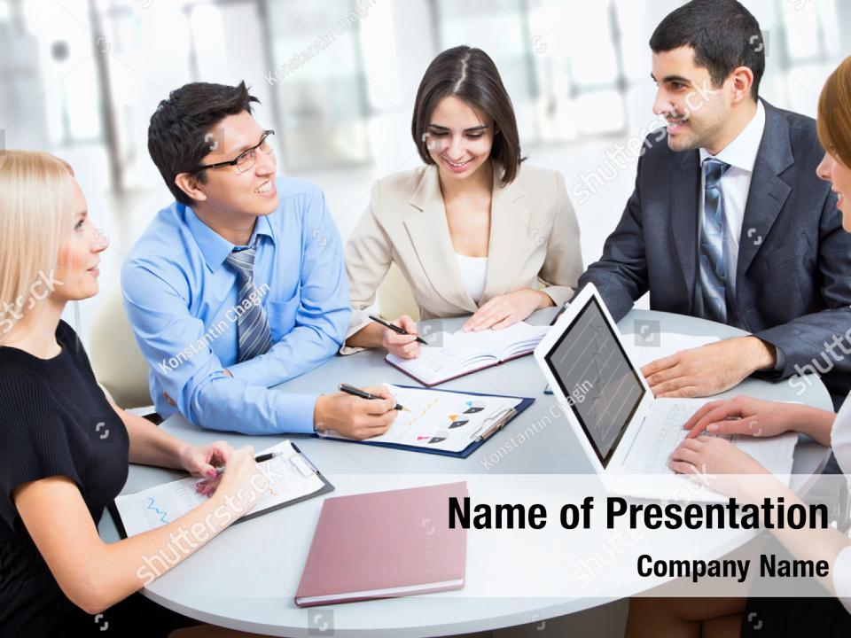 International meeting business team PowerPoint Template International