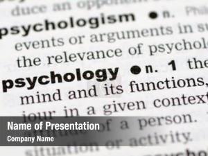 Definition Of Psychology PowerPoint Template